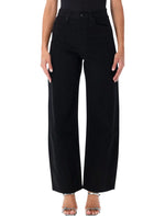 Black Relaxed High Rise Jeans 1