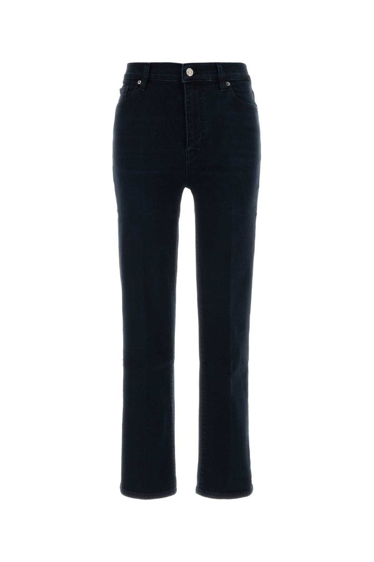 Black Straight High Rise Jeans 1