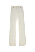 White Flared High Rise Jeans 1