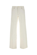 White Flared High Rise Jeans 1
