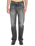 Grey Straight Mid Rise Jeans 1