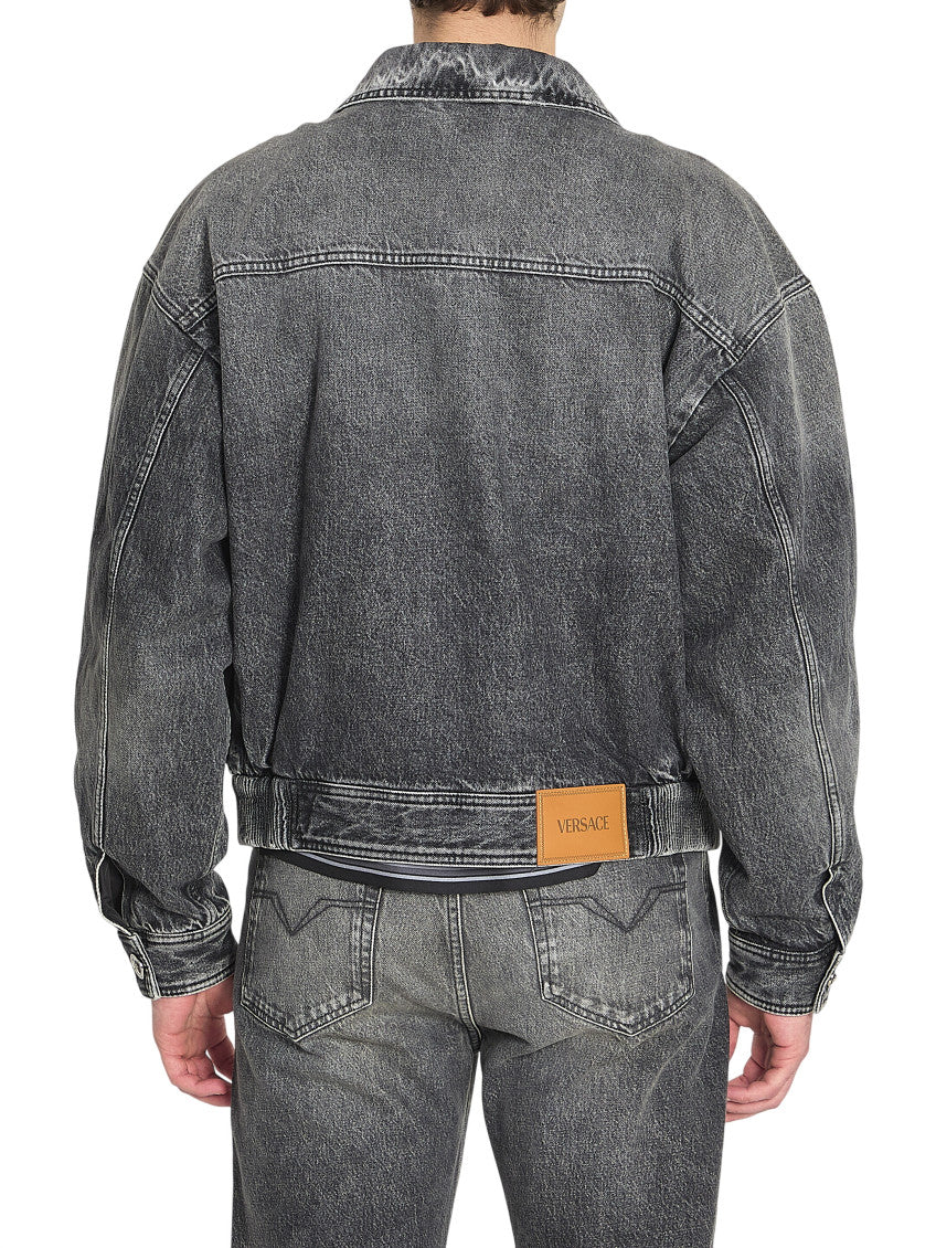 Grey Relaxed Denim Jacket 3
