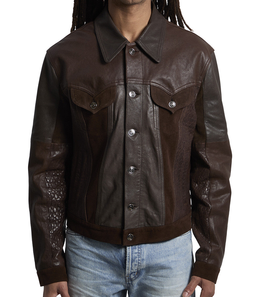 Dark Brown Solid Jacket 1
