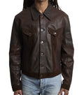 Dark Brown Solid Jacket 1