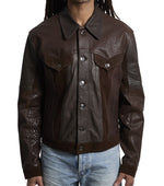 Dark Brown Solid Jacket 1