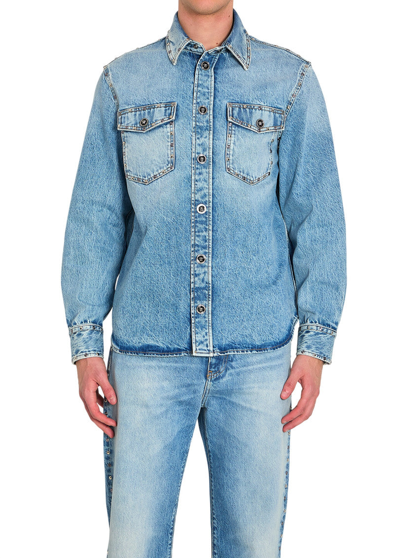 Blue Regular Denim Overshirt 1