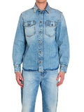 Blue Regular Denim Overshirt 1