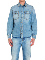 Blue Regular Denim Overshirt 1