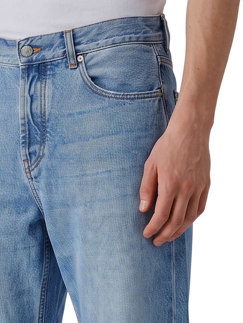 Blue Regular Mid Rise Jeans 3