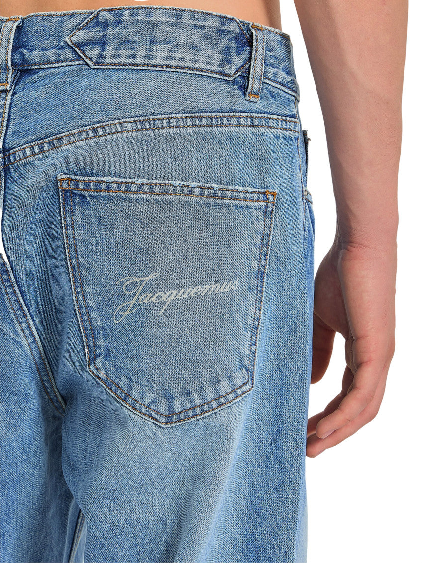 Blue Regular Mid Rise Jeans 4