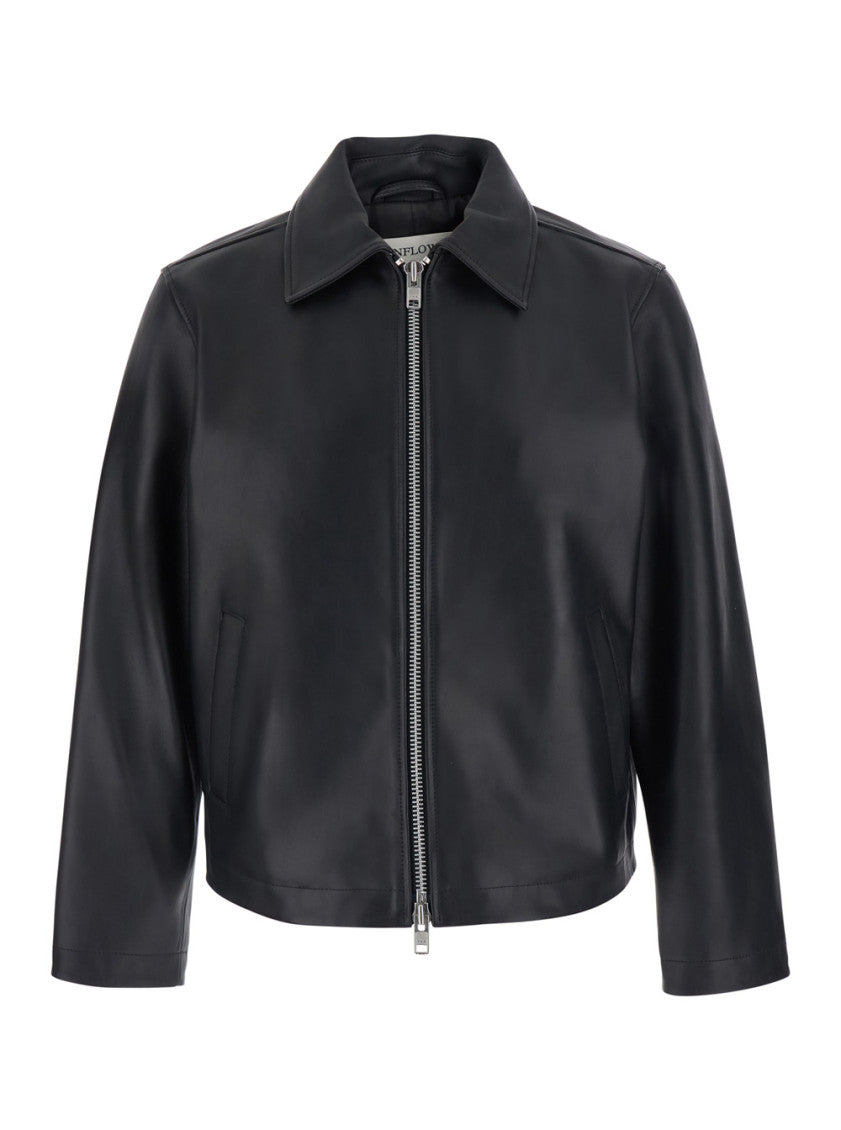 Black Shirt Collar Jacket 1