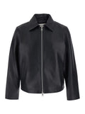Black Shirt Collar Jacket 1
