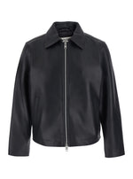 Black Shirt Collar Jacket 1