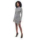 Grey Knitted Turtle Neck Mini Dress 1