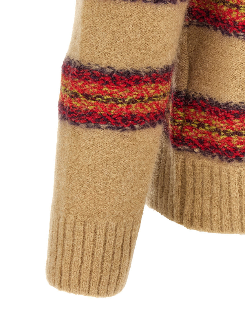 Beige Crew Neck Sweater 4