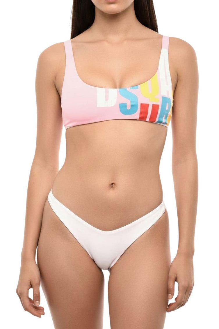 Pink Logo Swimwear 1