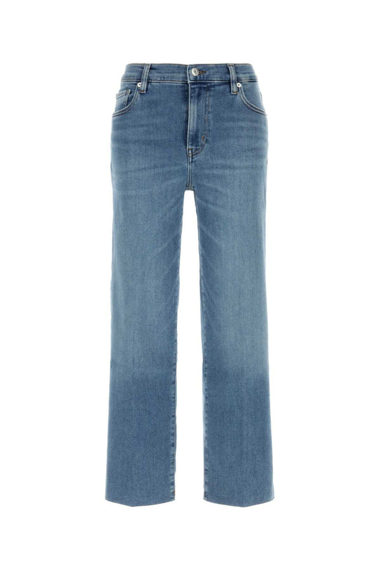 Blue Straight High Rise Jeans 1