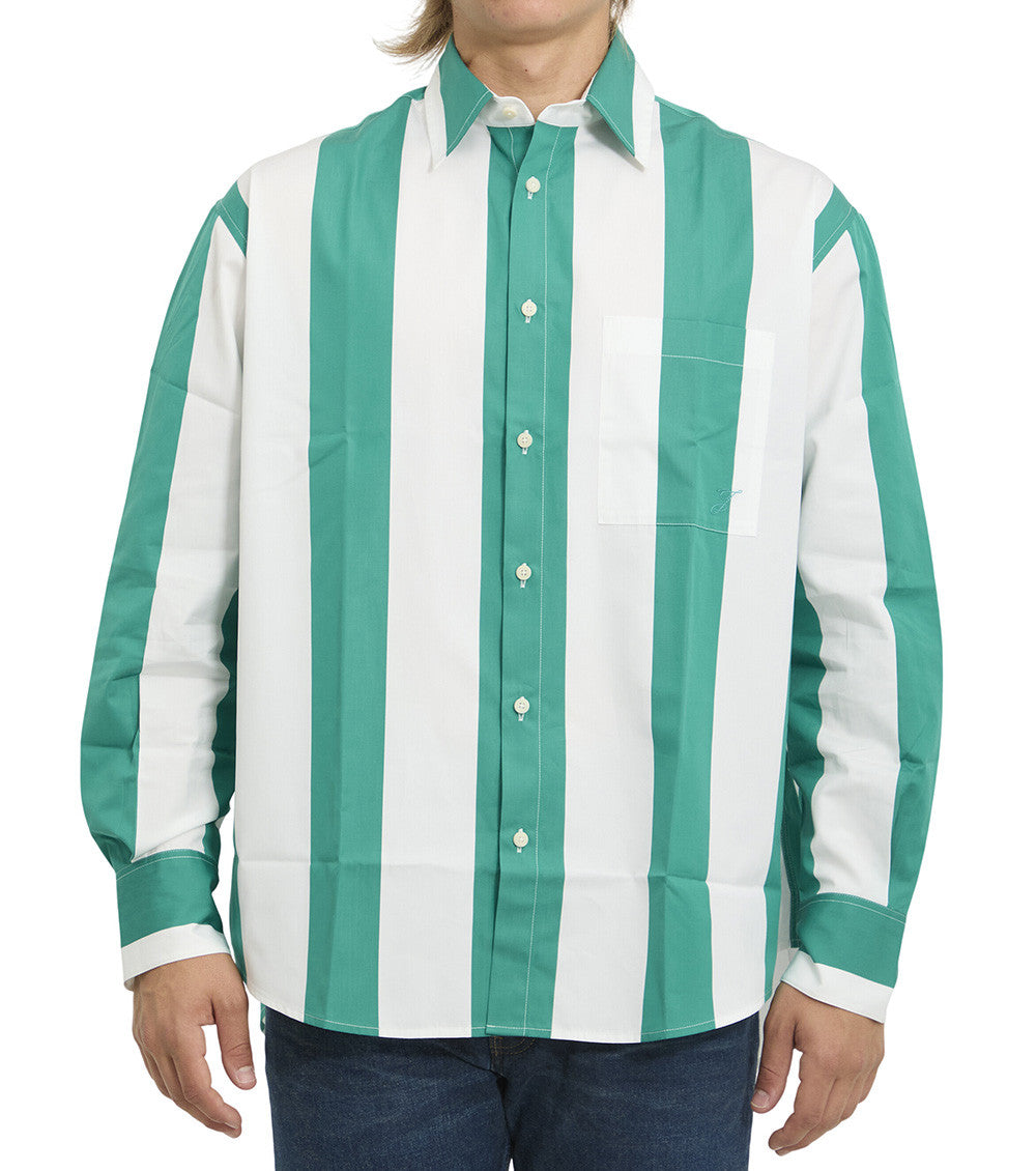 White Loose Stripes Shirt 1