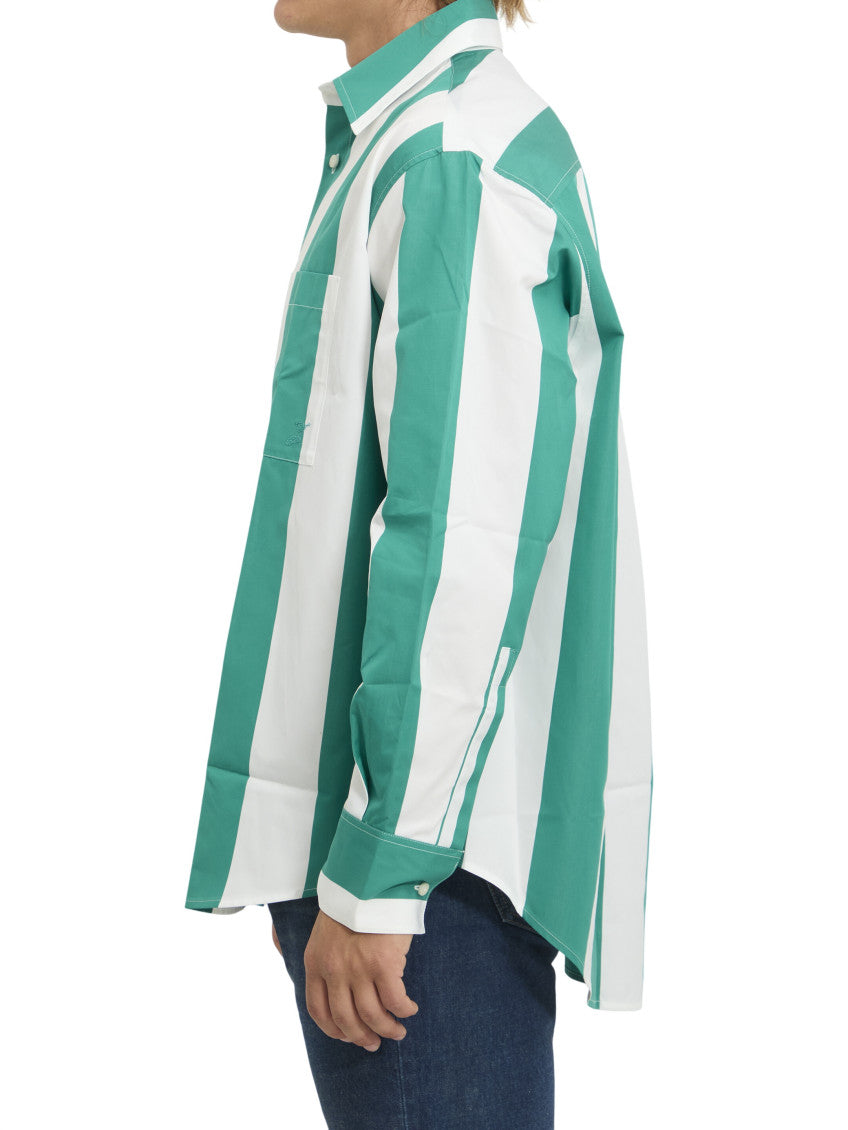 White Loose Stripes Shirt 2