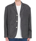 Grey  Notched Lapel Blazer 1