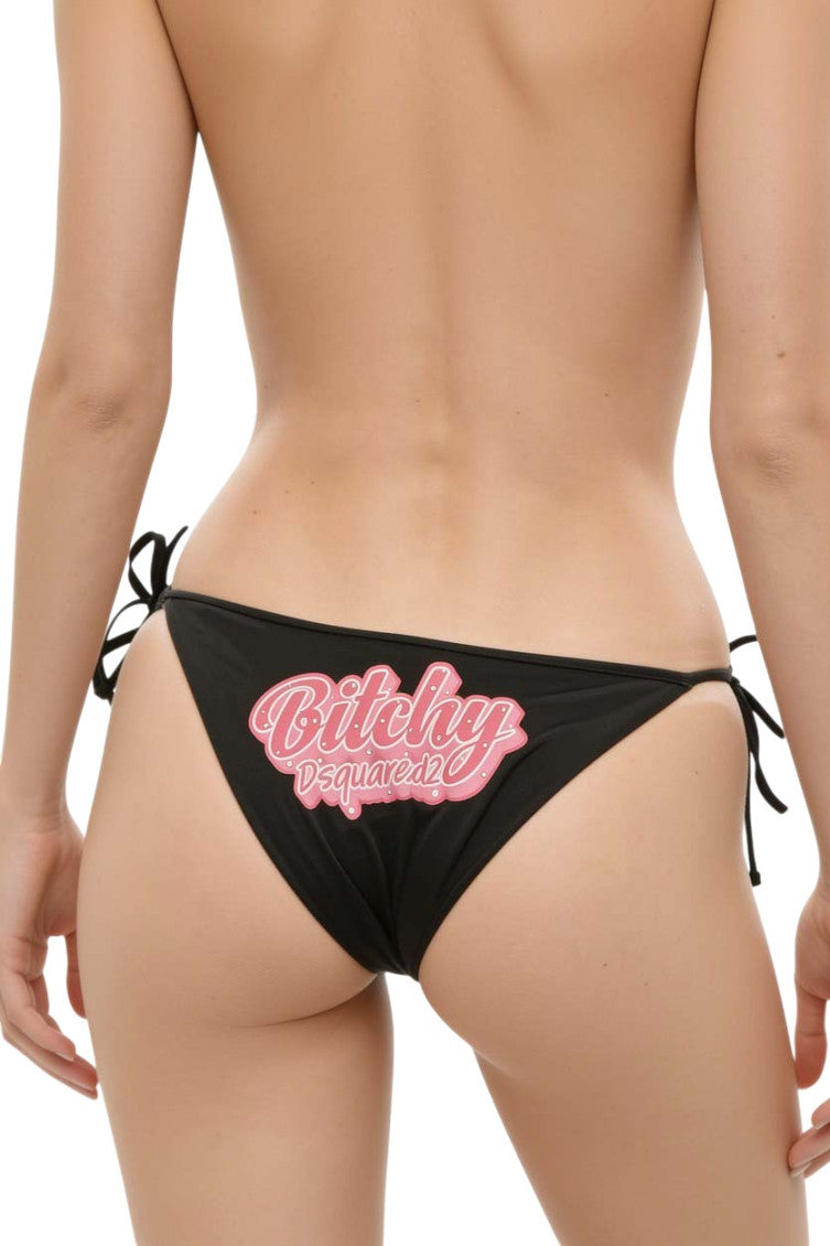 Black Bikini Bottom Swimwear 2