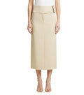 Off White Calf Length Skirt 1