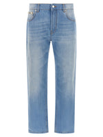 Light Blue Straight High Rise Jeans 1