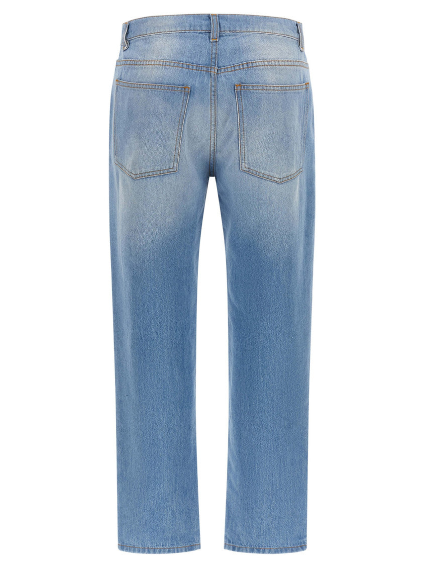 Light Blue Straight High Rise Jeans 2