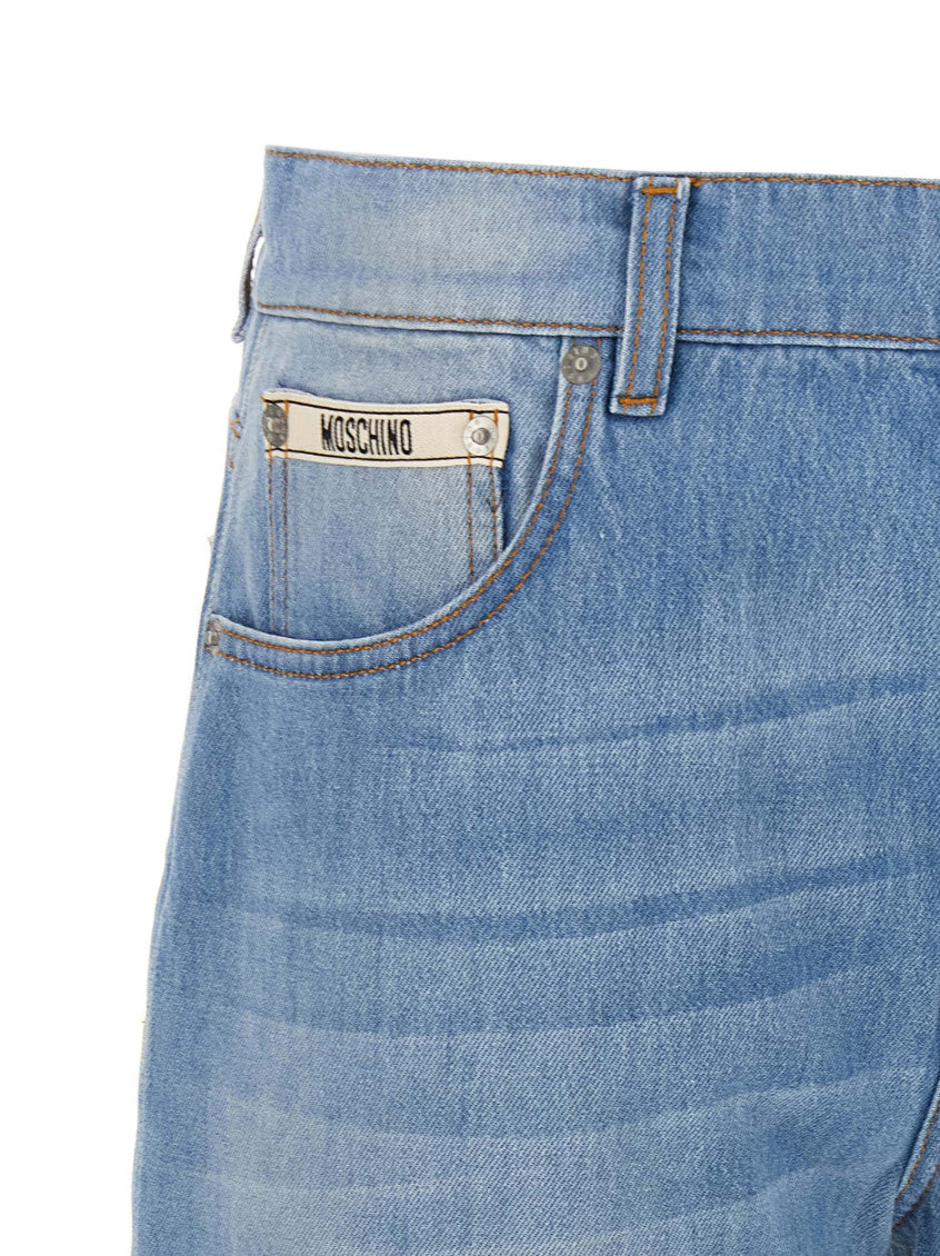 Light Blue Straight High Rise Jeans 3
