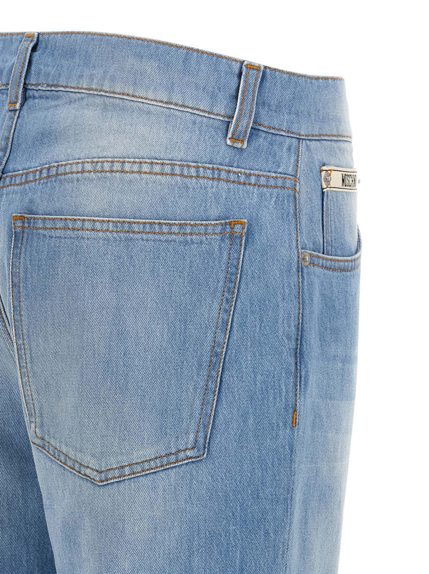 Light Blue Straight High Rise Jeans 4