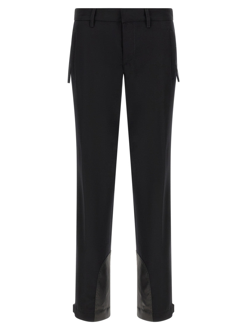 Black Tapered Mid Rise Jeans 1