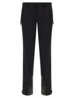 Black Tapered Mid Rise Jeans 1