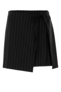 Black Stripes Above Knee Skirt 1