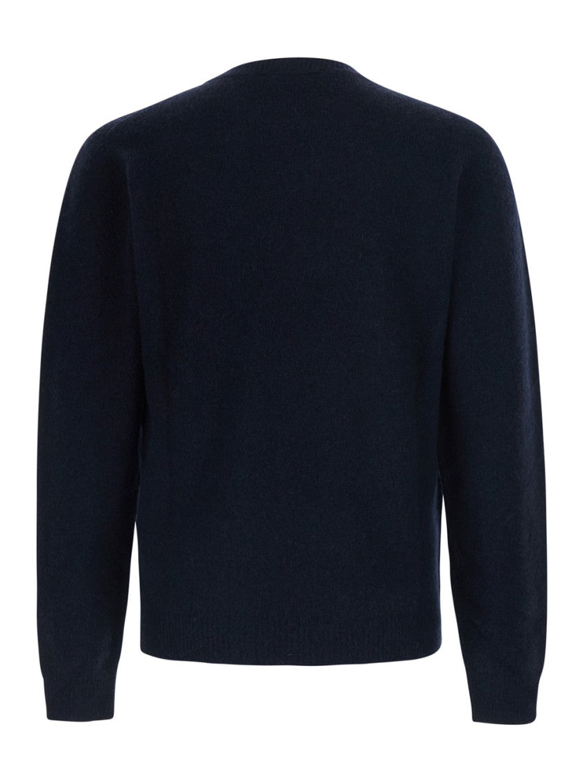 Navy Blue Knitted Sweater 2