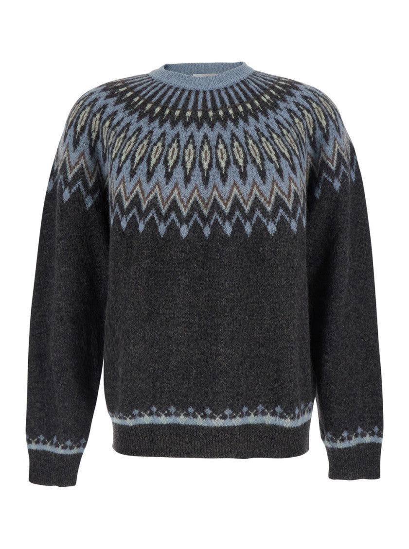 Grey Crew Neck Sweater 1