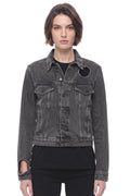 Grey Shirt Collar Jacket 1