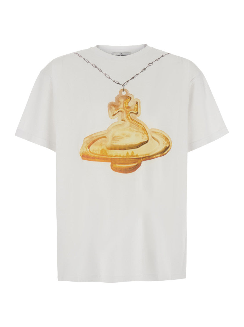 White Crew Neck T-Shirt 1