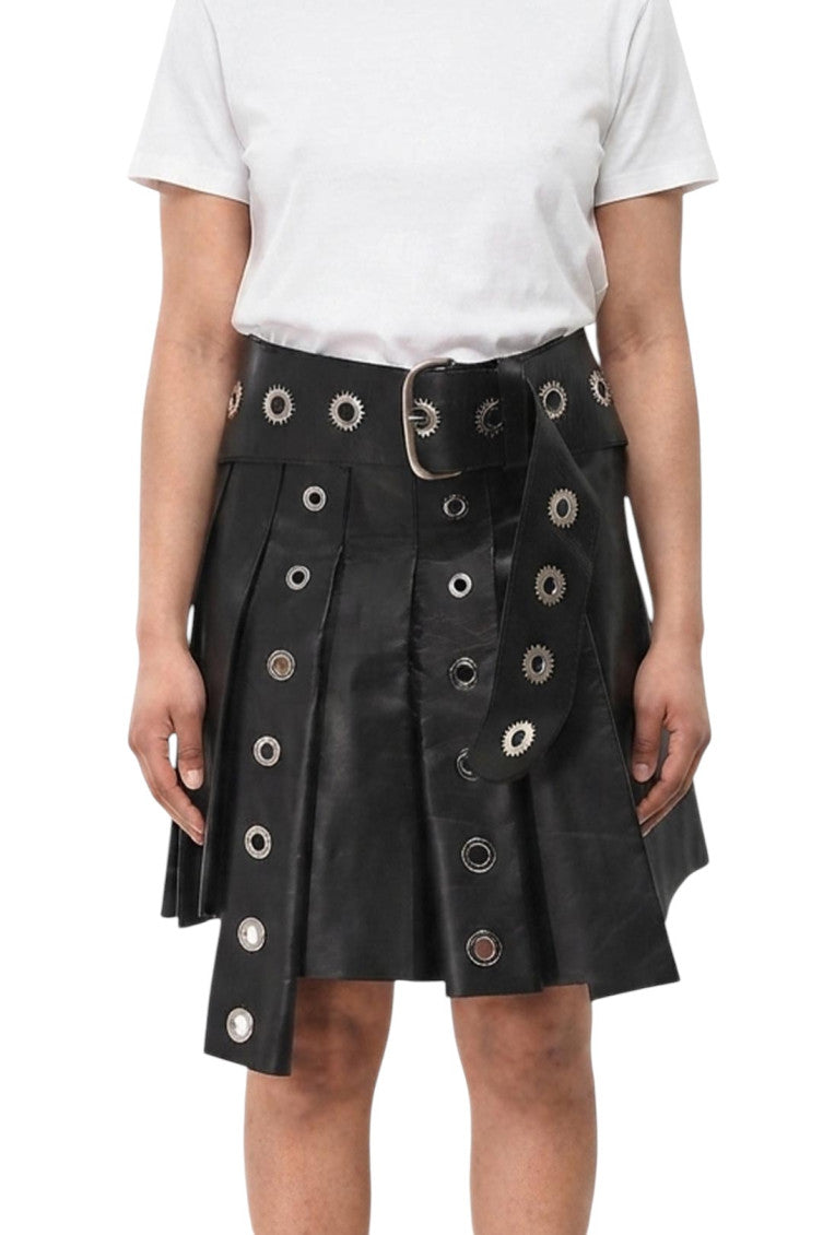 Black Embellished Above Knee Skirt 3