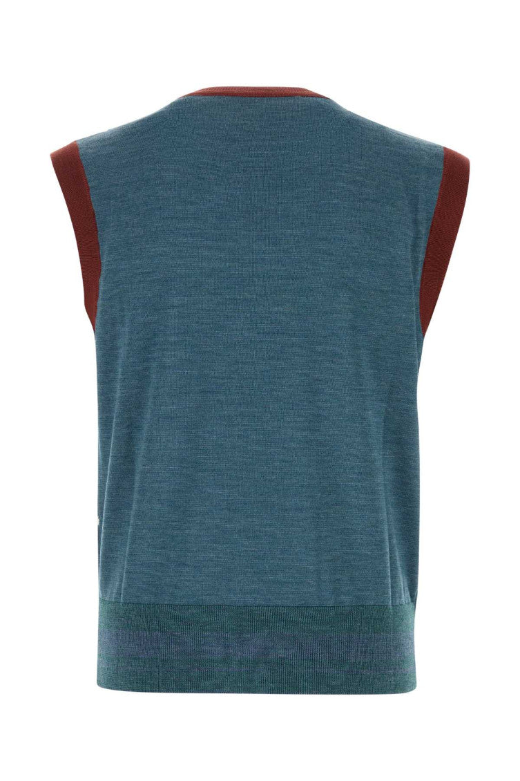 Multicolor V Neck Sweater 2