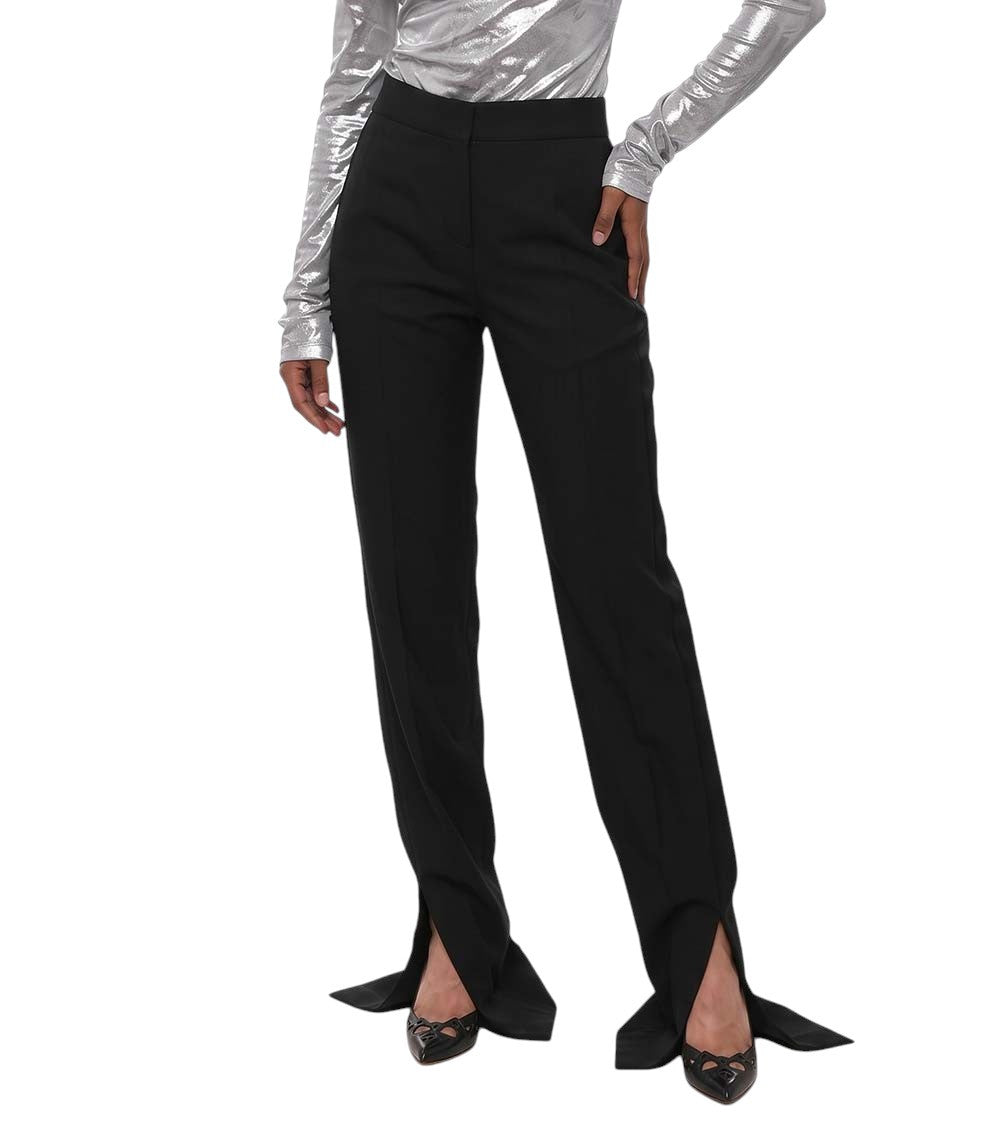 Black Tailored Flat Front Pant 1