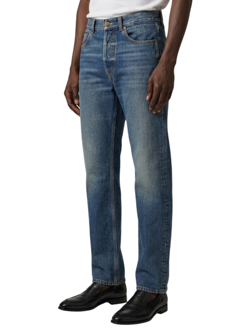 Blue Regular Mid Rise Jeans 2