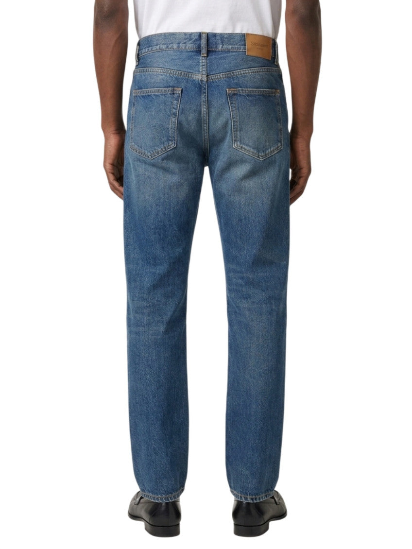 Blue Regular Mid Rise Jeans 3
