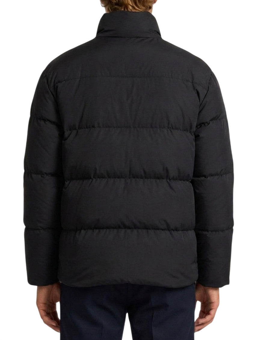 Black Mock Collar Jacket 2