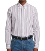 White Tailored Stripes Shirt 1