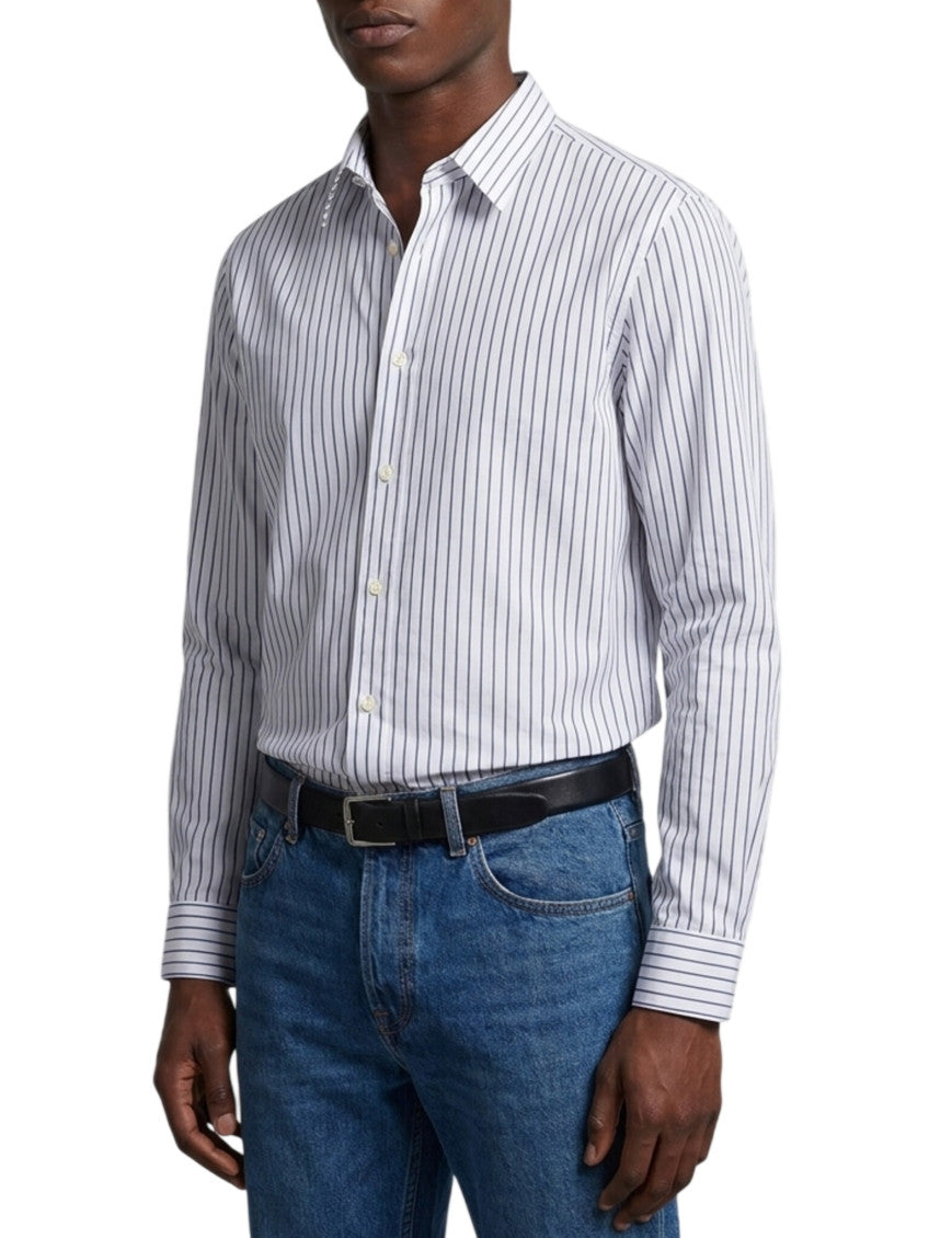 White Tailored Stripes Shirt 2