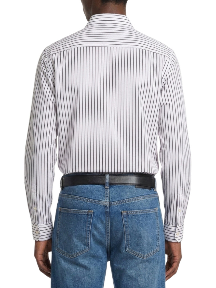 White Tailored Stripes Shirt 3