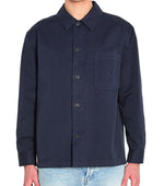 Dark Navy Logo Overshirt 1