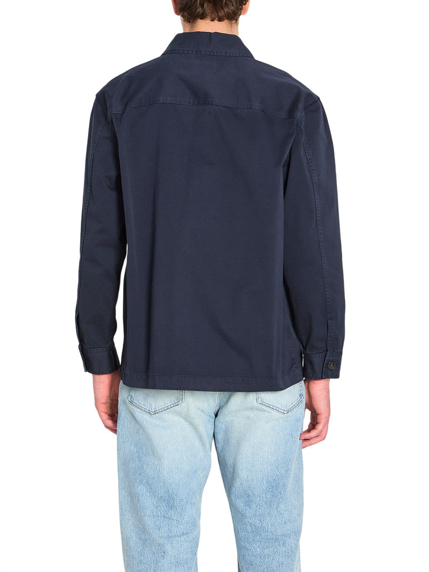 Dark Navy Logo Overshirt 3