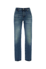 Blue Straight High Rise Jeans 1