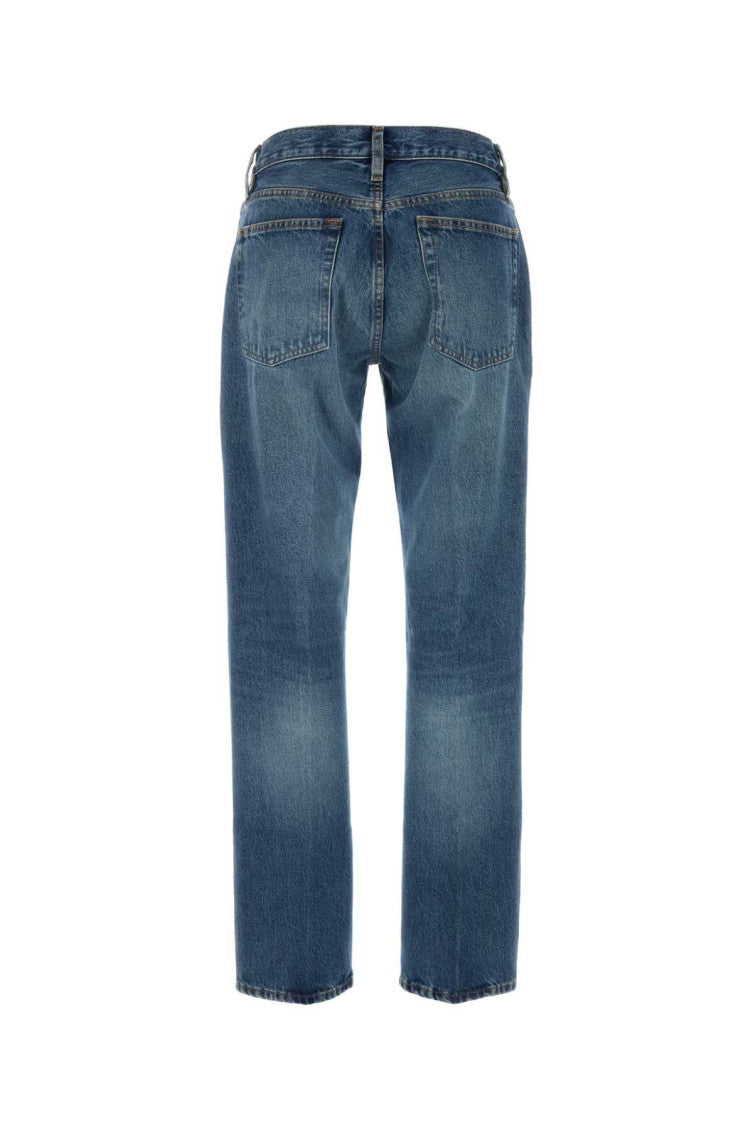 Blue Straight High Rise Jeans 2